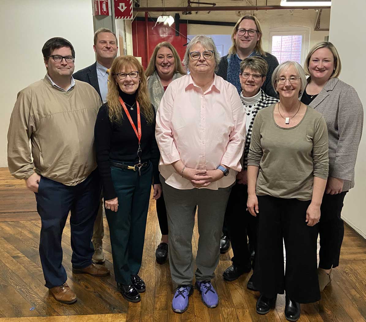 Photo of Riverside staff and DDS Commissioner Sarah Peterson